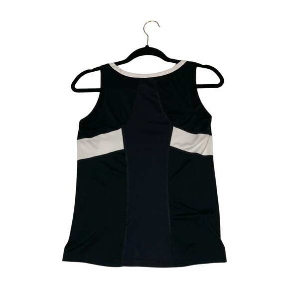 NIKE Girls Tennis Tank Dri-Fit Black with White Trim Size X-Large - Picture 2 of 10